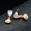 Artilady Women Gold Shell Earrings