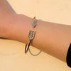 Artilady Women Gold Silver Bangle Bracelet