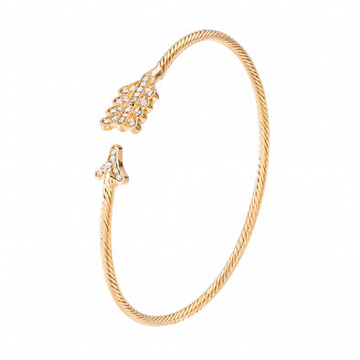 Artilady Women Gold Silver Bangle Bracelet