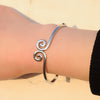 Artilady Women Silver Bangle Bracelet