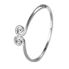 Artilady Women Silver Bangle Bracelet