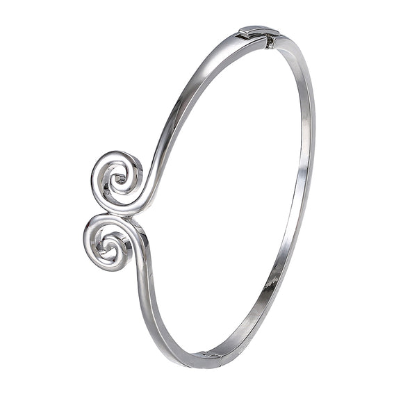 Artilady Women Silver Bangle Bracelet