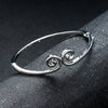 Artilady Women Silver Bangle Bracelet