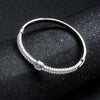 Artilady Women Silver Bangle Bracelet