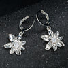 Artilady women Silver Flower Earrings