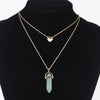 Artilady Layer Natural Stone Choker Necklace