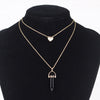 Artilady Layer Natural Stone Choker Necklace