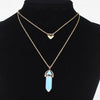 Artilady Layer Natural Stone Choker Necklace