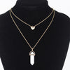 Artilady Layer Natural Stone Choker Necklace