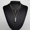 Artilady Layer Natural Stone Choker Necklace
