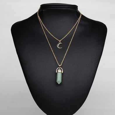 Artilady Layer Natural Stone Choker Necklace
