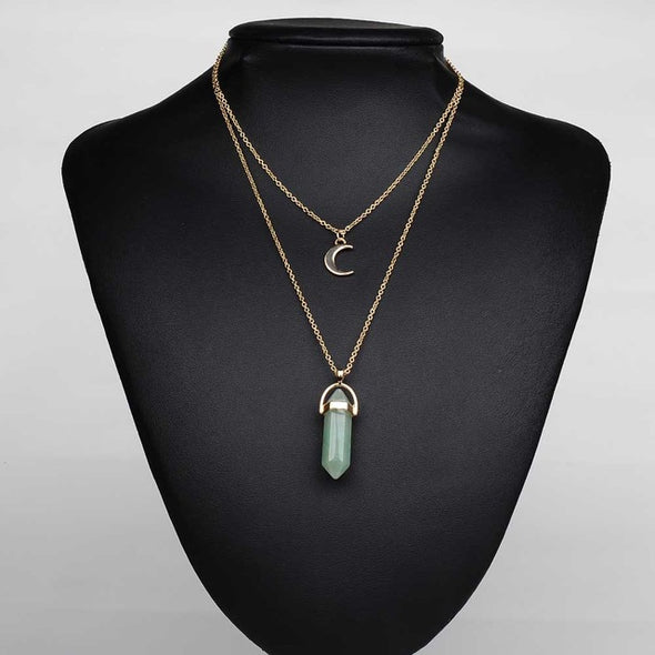 Artilady Layer Natural Stone Choker Necklace
