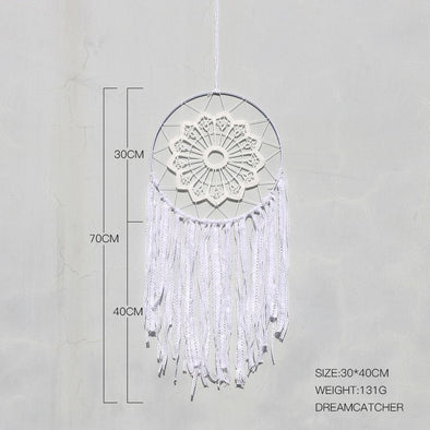 Nordic White Dream Catcher Room Decoration Nursery Decor Wedding Decoration Valentines Day Gift Wall Hanging Decor