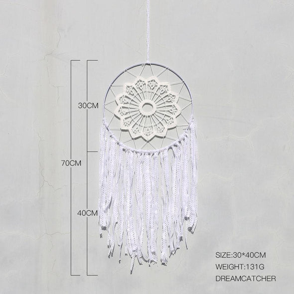 Nordic White Dream Catcher Room Decoration Nursery Decor Wedding Decoration Valentines Day Gift Wall Hanging Decor