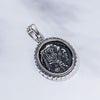 Indian handmade men 925 sterling silver pendant ancient silver turquoise pendant for women jewelry