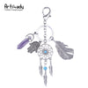 Artilady Natural Opal Stone Keychain