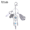 Artilady Natural Opal Stone Keychain