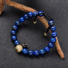 Artilady Pineapple bracelet natural stone bracelet Lapis lazuli bracelet Beads