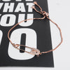 Artilady Pin Shape bracelet Link Chain bracelet Zircon bracelet