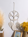 Artilady Macrame Wall Hanging Decor  Boho Woven Tapestry Handmade Chic Woven Leaf Tassels
