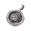 Artilady native American jewelry Indian Head Pendants 925 Sterling Silver Pendant Necklace