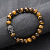 Artilady Men Buddha natural stones bracelet