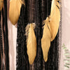 Artilady Black Golden Feather Dream Catcher for Bedroom