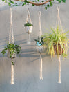 Artilady Macrame Plant Hangers Set of 4 Indoor Hanging Planter Basket Wall Decor Flower Pot Holder