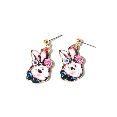 Artilady Women Girls Cute Rabbit Earrings