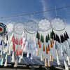nordic large dream catcher room decoration pink blue white  tassel dream catcher handmade dreamcatcher  gift for friend