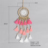 nordic large dream catcher room decoration pink blue white  tassel dream catcher handmade dreamcatcher  gift for friend