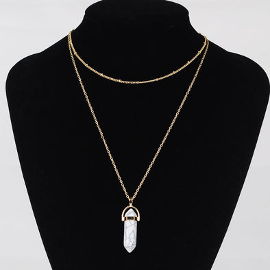 Artilady Opal Layer Choker Necklace