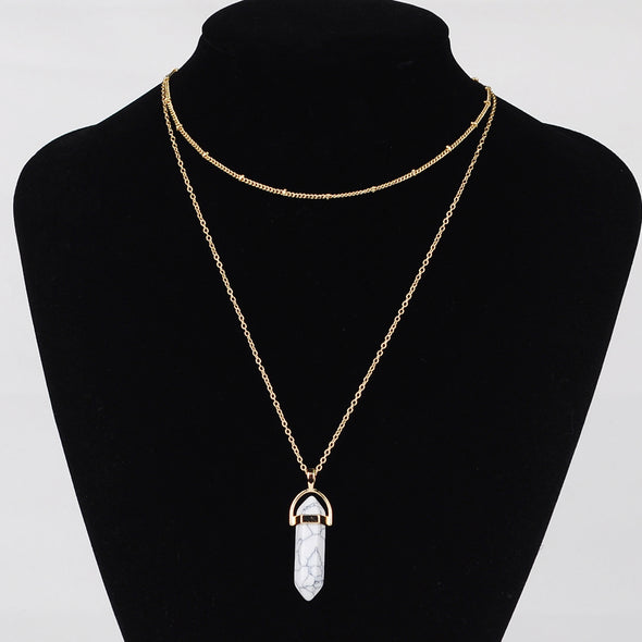 Artilady Opal Layer Choker Necklace